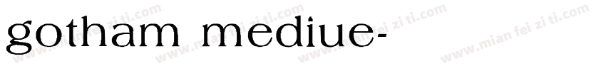 gotham mediue字体转换